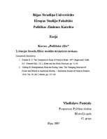 Eseja 'Elite: sociālās struktūras ietekme', 1.