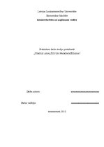 Konspekts 'Pētījums tirgus analīzē', 1.