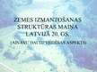 Prezentācija 'Zemes izmantošanas struktūras maiņa Latvijā 20.gs.', 1.