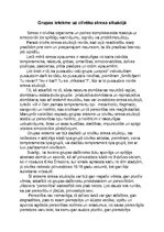 Eseja 'Grupas ietekme uz cilvēku stresa situācijā', 1.