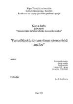Referāts 'Pamatlīdzekļu izmantošanas ekonomiskā analīze', 1.