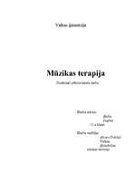 Referāts 'Mūzikas terapija', 1.