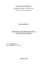 Prakses atskaite 'Kvalifikācijas prakse pirmsskolā', 1.