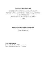 Prakses atskaite 'Kvalifikācijas prakse pirmsskolā', 1.