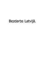 Referāts 'Bezdarbs Latvijā', 1.