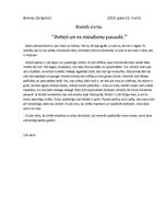 Eseja 'Antiņš un es mūsdienu pasaulē', 1.