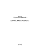 Referāts 'Izglītības līmenis, tā vērtēšana ', 1.