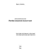 Referāts 'Pārtikā izmantotie konservanti', 1.