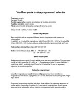 Paraugs 'Veselības sporta treniņa programma vienam mēnesim', 1.