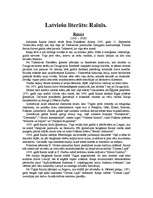 Referāts 'Latviešu literāts Rainis', 1.