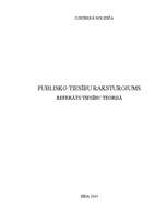 Referāts 'Publisko tiesību raksturojums', 1.