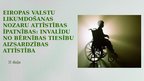 Prezentācija 'Eiropas valstu likumdošanas nozaru attīstības īpatnības', 30.