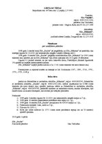 Paraugs 'Prasības pieteikums, zaudējumu piedziņa', 1.