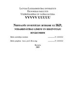Referāts 'Nefinanšu investīciju ietekme uz iekšzemes kopproduktu, nodarbinātības līmeni un', 1.