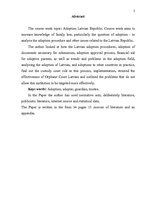 Referāts 'Adopcija Latvijas Republikā', 2.