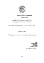 Referāts 'Veselīgs uzturs, tā nozīme bērna attīstībā, veselības sekmēšanā', 1.