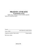 Prakses atskaite 'Aizdomās turamā uzvedības īpatnību izpausme izmeklēšanas gaitā', 1.