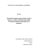 Referāts 'Ultravioletā starojuma negatīvā ietekme, negatīvā ietekme uz veselību un fiziska', 1.