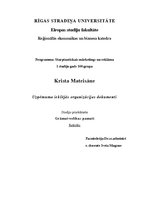 Referāts 'Uzņēmuma iekšējās organizācijas dokumenti', 1.