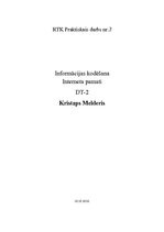 Konspekts 'Informācijas kodēšana', 1.