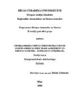 Konspekts 'Ziemeļamerikas brīvās tirdzniecības līgums un Eiropas Savienība – kopīgais un at', 1.