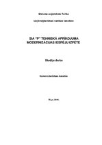 Referāts 'Tehniskā aprīkojuma modernizācijas iespēju izpēte', 1.