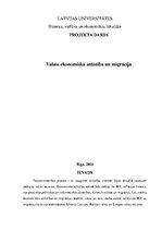 Referāts 'Valstu ekonomiskā attīstība un migrācija', 1.