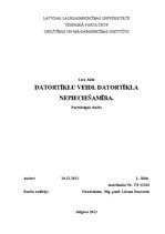 Referāts 'Datortīklu veidi. Datortīkla nepieciešamība', 1.