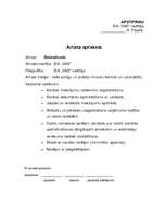 Paraugs 'Amatu apraksti', 1.