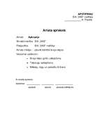Paraugs 'Amatu apraksti', 2.