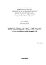 Referāts 'Potenciālie piesārņojuma avoti Subates ezeru sistēmas sateces baseinā', 1.