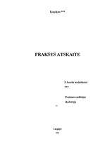 Prakses atskaite 'Sekretāre', 1.