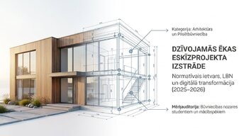 Prezentācija 'Dzīvojamās ēkas eskīzprojekta izstrāde', 1.