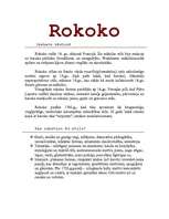Konspekts 'Rokoko', 1.