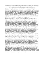 Eseja 'Ekoloģiski ģeogrāfiskās vides un dabas resursu ietekme uz civilizāciju veidošano', 1.
