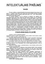 Referāts 'Intelektuālais īpašums', 1.