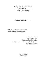 Referāts 'Darba konflikti', 1.