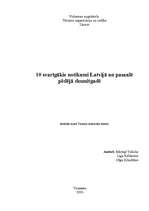 Referāts 'Desmit svarīgākie notikumi Latvijā un pasaulē pēdējā desmitgadē', 1.