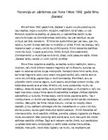 Eseja 'Recenzija un pārdomas par Rona Frikes 1992.gada filmu "Baraka"', 1.