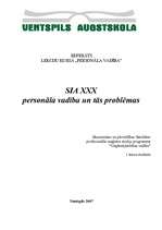 Referāts 'SIA "X" personāla vadība un tās problēmas', 1.