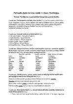 Paraugs 'Pārbaudes darbs latviešu valodā 11. klasei. Morfoloģija.', 1.