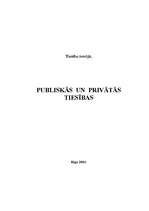 Referāts 'Publiskās un privātās tiesības', 1.