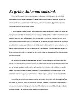 Eseja 'Es gribu, lai mani sadzird', 1.