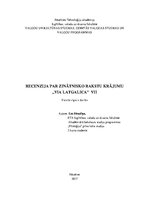 Eseja 'Recenzija par zinātnisko rakstu krājumu "Via Latgalica"', 1.