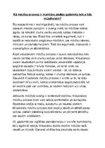 Eseja 'Kā mācību process ir mainījies pēdējo gadsimtu laikā līdz mūsdienām?', 1.