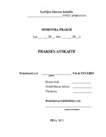 Prakses atskaite 'Prakses atskaite SIA "Lasso"', 1.