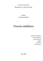 Referāts 'Puasona sadalījums', 1.