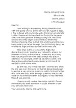 Eseja 'Letter about airplane', 1.