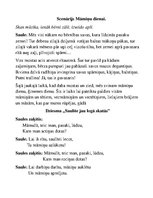 Eseja 'Scenārijs Māmiņu dienai', 1.