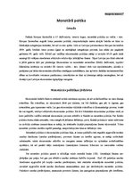 Referāts 'Monetārā poltika', 1.